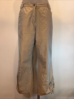 Brax Beige Capri Pants | Size 12 | Adjustable Hem